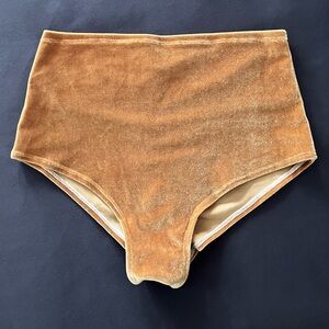 Velour High Waist Booty Shorts